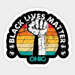 Ohio black lives matter political protest Sticker